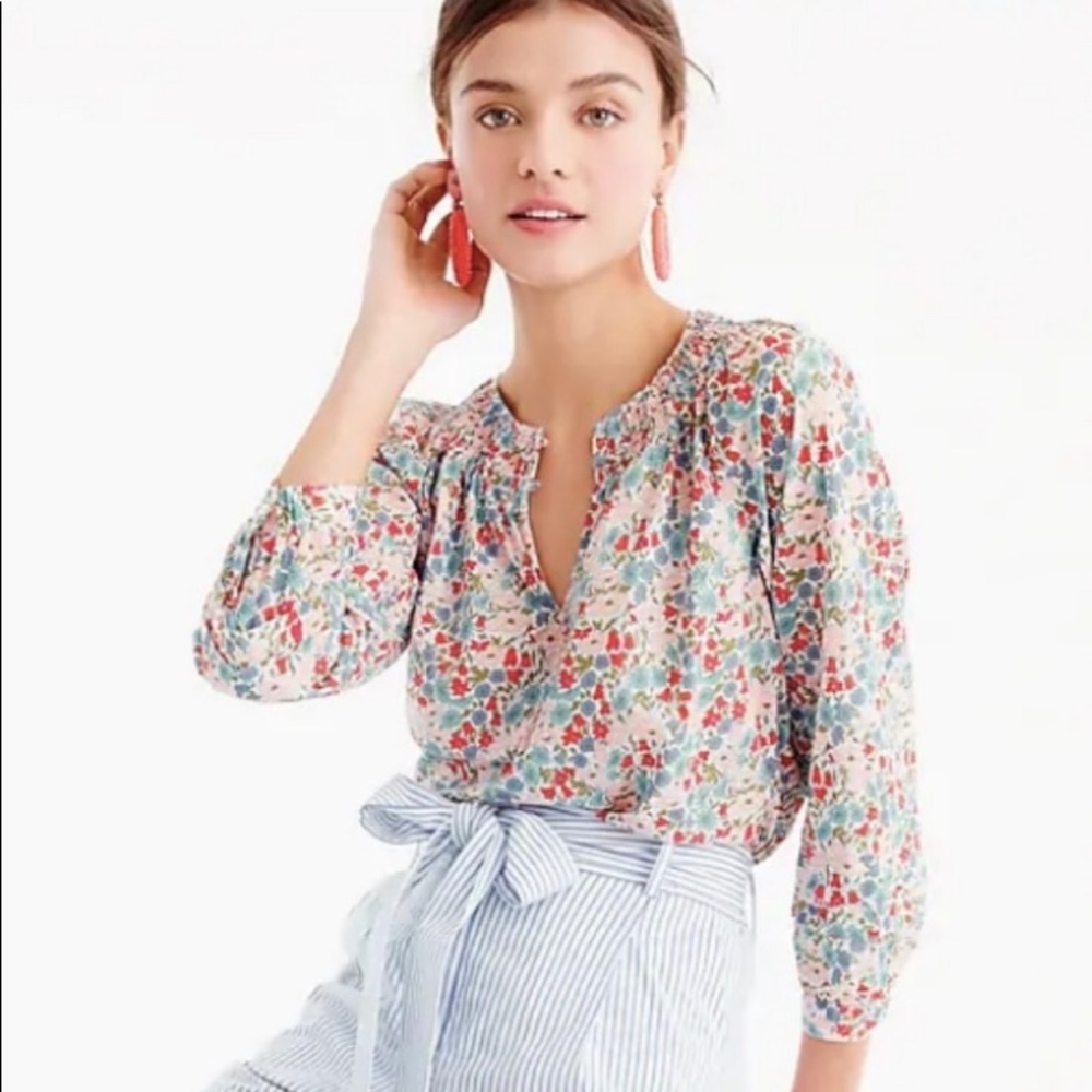 J. Crew floral blouse | Size 6